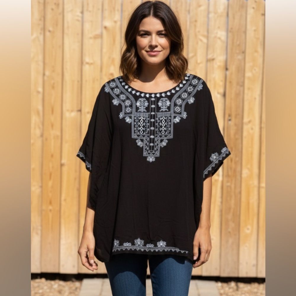 Take 50% OFF- Hannah Embroidered Knit Women’s, Size-2X